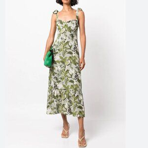 Reformation Nikita Tropical Print Dress - Size 6 - New Without Tags